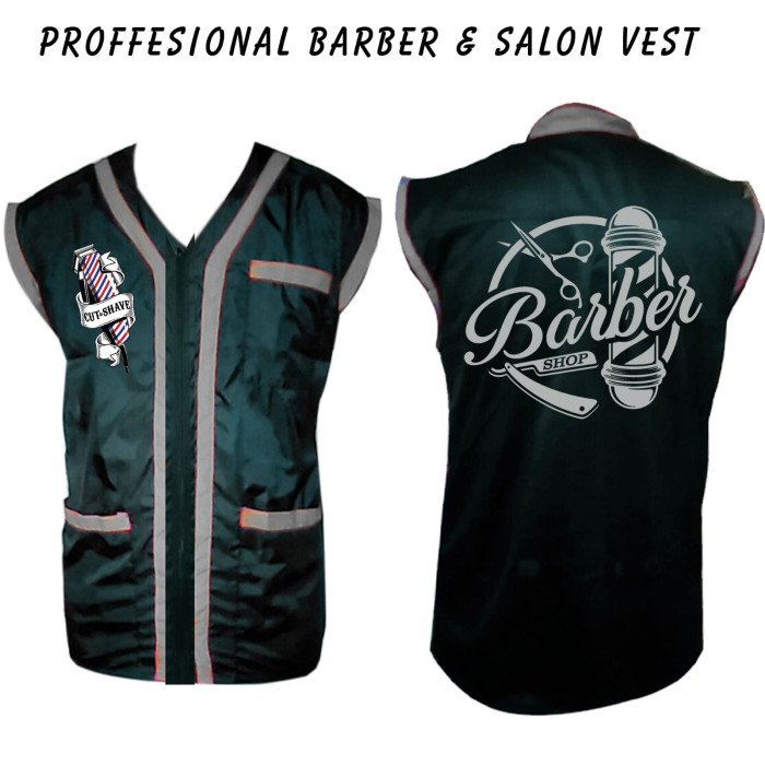 Barber vest, salon vest, barber uniforms, salon uniform, Barber jacket, barber stylist vest, Black vest M to 3xl size