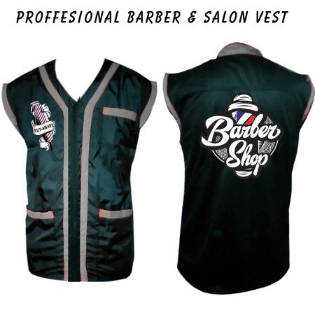 Barber vest, salon vest, barber uniforms, salon uniform, Barber jacket, barber stylist vest, Black vest M to 3xl size