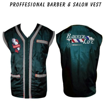 Barber vest, salon vest, barber uniforms, salon uniform, Barber jacket, barber stylist vest, Black vest M to 3xl size