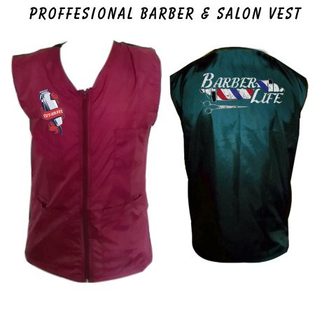 Barber vest, salon vest, barber uniforms, salon uniform, Barber jacket, barber stylist vest, Black vest M to 3xl size