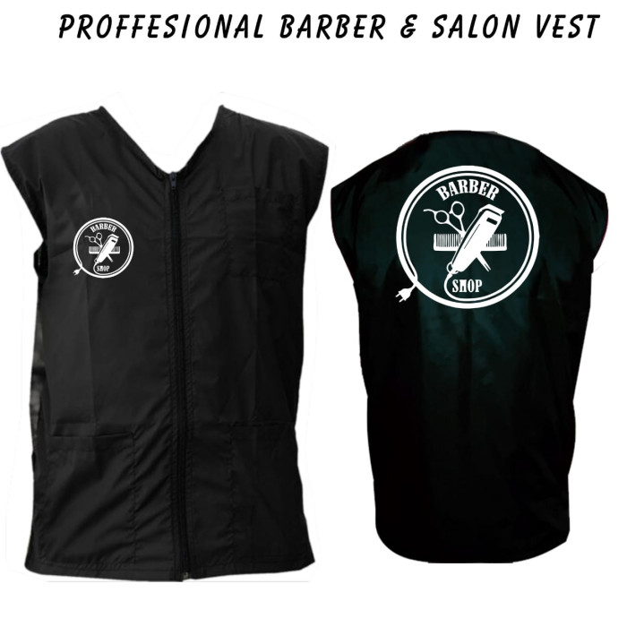 Barber vest, salon vest, barber uniforms, salon uniform, Barber jacket, barber stylist vest, Black vest M to 3xl size