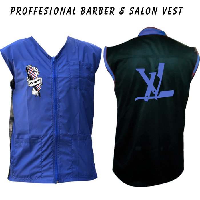 Barber vest, salon vest, barber uniforms, salon uniform, Barber jacket, barber stylist vest, Black vest M to 3xl size