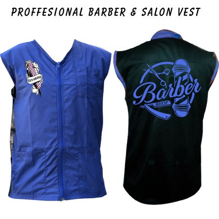 Barber vest, salon vest, barber uniforms, salon uniform, Barber jacket, barber stylist vest, Black vest M to 3xl size
