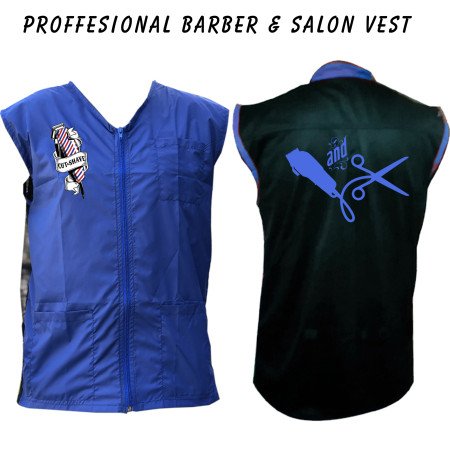 Barber vest, salon vest, barber uniforms, salon uniform, Barber jacket, barber stylist vest, Black vest M to 3xl size