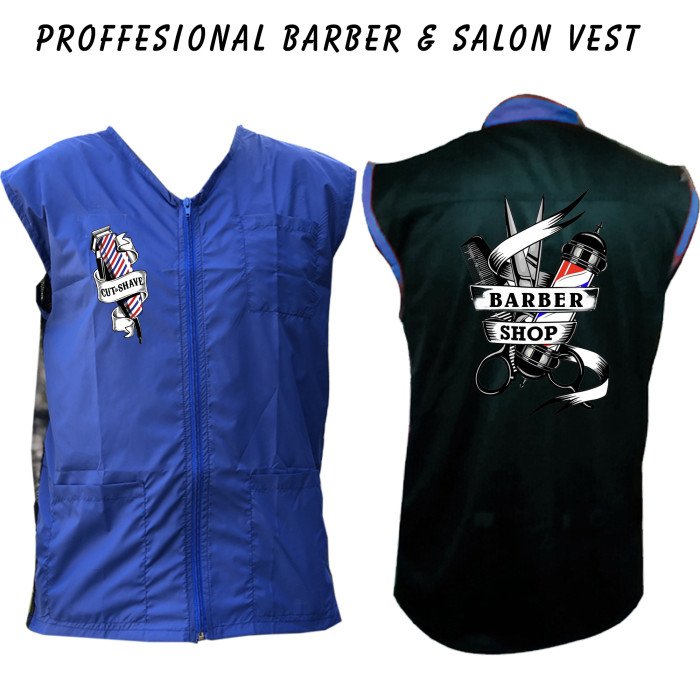 Barber vest, salon vest, barber uniforms, salon uniform, Barber jacket, barber stylist vest, Black vest M to 3xl size