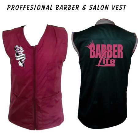 Barber vest, salon vest, barber uniforms, salon uniform, Barber jacket, barber stylist vest, Black vest M to 3xl size