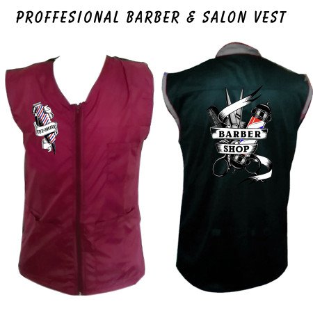 Barber vest, salon vest, barber uniforms, salon uniform, Barber jacket, barber stylist vest, Black vest M to 3xl size
