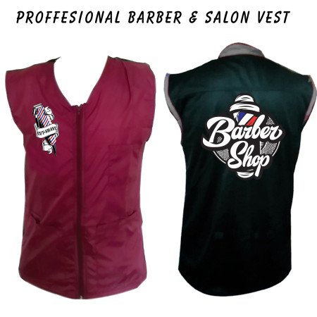 Barber vest, salon vest, barber uniforms, salon uniform, Barber jacket, barber stylist vest, Black vest M to 3xl size