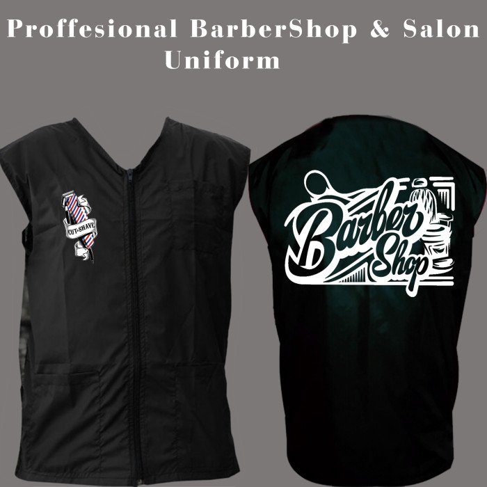 Barber vest,salon vest, barber uniforms, salon uniform,Barber jacket,barber stylist vest,Black vest M to 3xl size
