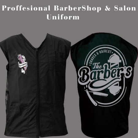 Barber vest,salon vest, barber uniforms, salon uniform,Barber jacket,barber stylist vest,Black vest M to 3xl size