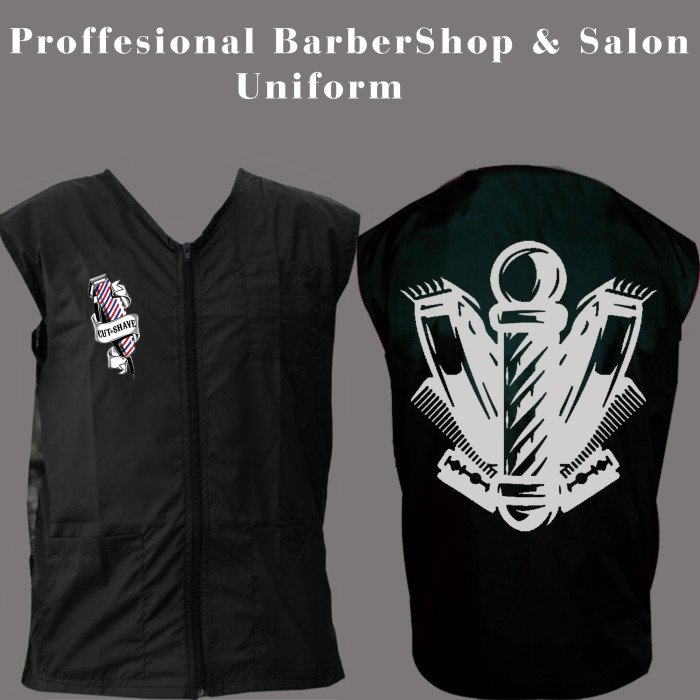 Barber vest,salon vest, barber uniforms, salon uniform,Barber jacket,barber stylist vest,Black vest M to 3xl size