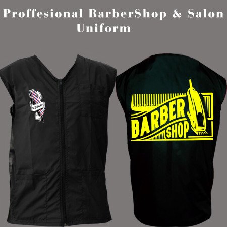 Barber vest,salon vest, barber uniforms, salon uniform,Barber jacket,barber stylist vest,Black vest M to 3xl size