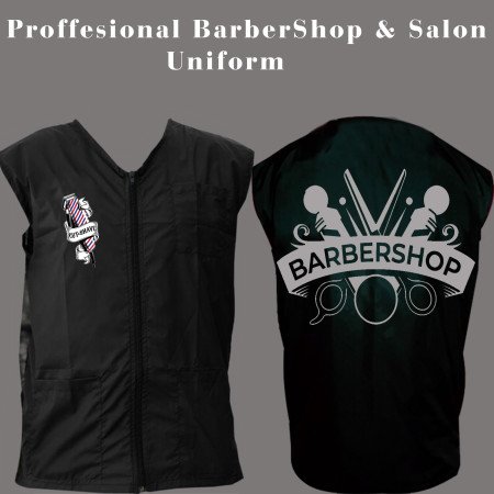 Barber vest,salon vest, barber uniforms, salon uniform,Barber jacket,barber stylist vest,Black vest M to 3xl size