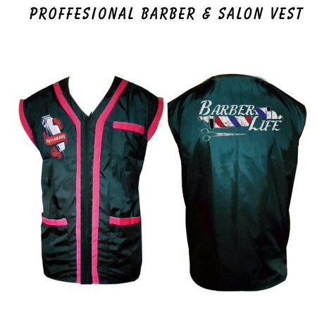 Barber vest, salon vest, barber uniforms, salon uniform, Barber jacket, barber stylist vest, Black vest M to 3xl size