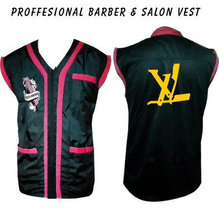 Barber vest, salon vest, barber uniforms, salon uniform, Barber jacket, barber stylist vest, Black vest M to 3xl size
