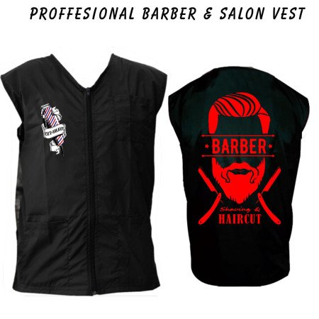 Barber vest, salon vest, barber uniforms, salon uniform, Barber jacket, barber stylist vest, Black vest M to 3xl size Barber vest, salon vest, barber uniforms, salon uniform, Barber jacket, barber stylist vest, Black vest M to 3xl size