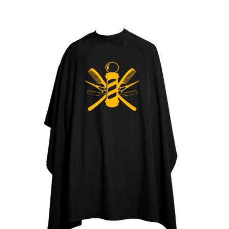 barber cape, salon cape, Hair Cutting Cape Large Salon Hairdressing Hairdresser Gown Barber Cloth Black barber cape, salon cape, Hair Cutting Cape Large Salon Hairdressing Hairdresser Gown Barber Cloth Black