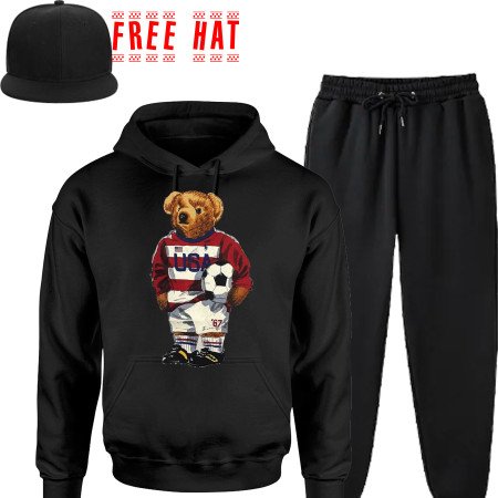 american bear sweatshirt teddy bear hoodies unisex t-shirt polo bear hoodies polo sweatshirt polo shirt