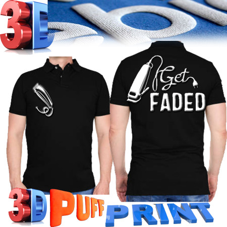 3d puff Barber polo shirt barber T-shirt barber vest barber jacket M to 4xl 3d puff Barber polo shirt barber T-shirt barber vest barber jacket M to 4xl