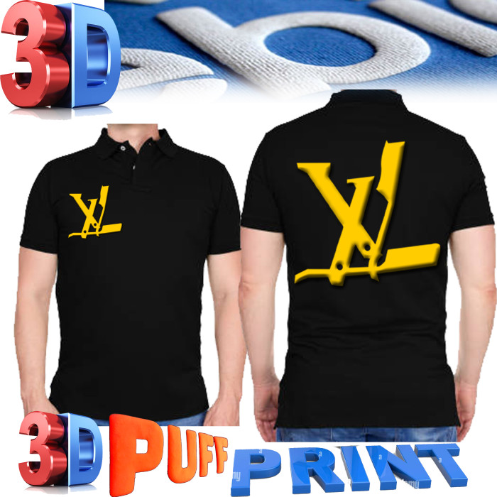 3d puff Barber polo shirt barber T-shirt barber vest barber jacket M to 4xl