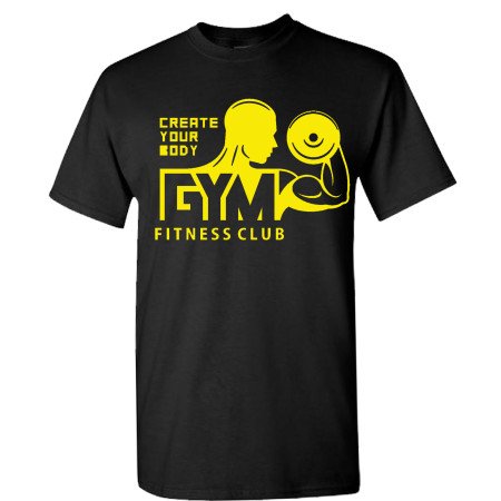 Customize Men cotton bodybuilding gym fitness T-shirt gym T-shirt M to 6xl size