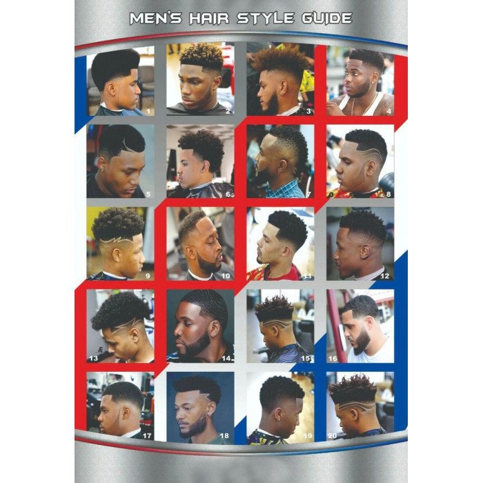 24x36 Barbershop poster modern hair style for men youth kids