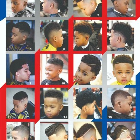 24x36 Barbershop poster modern hair style for men youth kids
