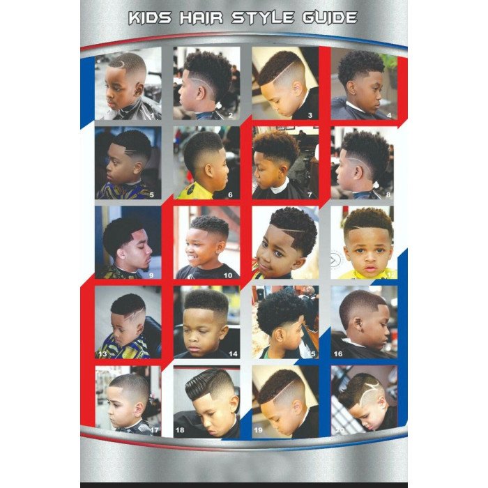 24x36 Barbershop poster modern hair style for men youth kids