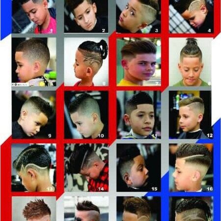 24x36 Barbershop poster modern hair style for men youth kids