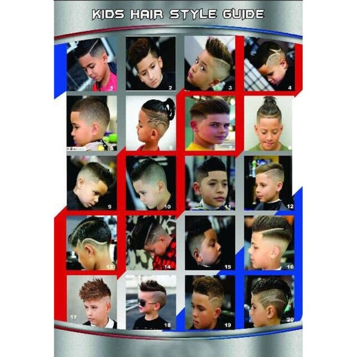 24x36 Barbershop poster modern hair style for men youth kids